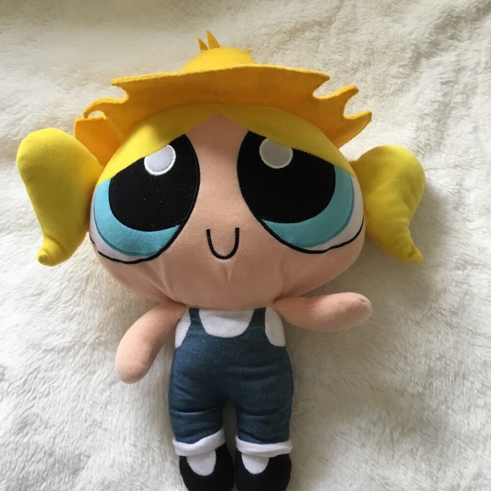 VTG Trendmasters Powerpuff Girls Country Band Bubbles Talking Plush